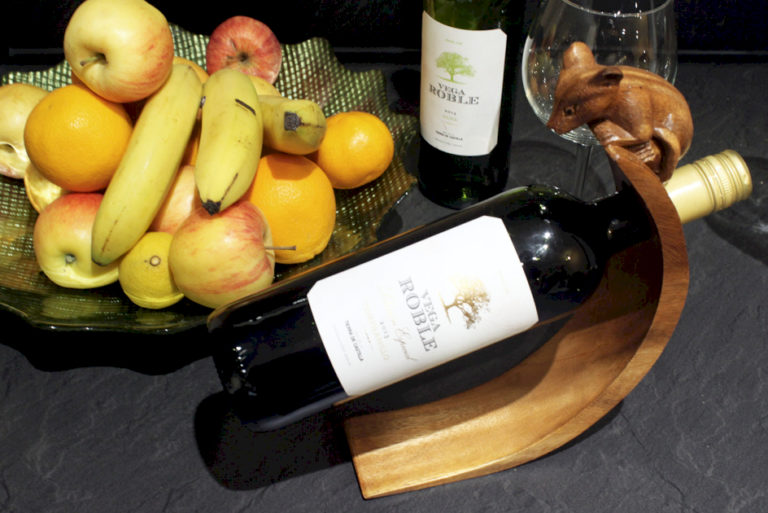 Suar Wood Balance Wine Holders