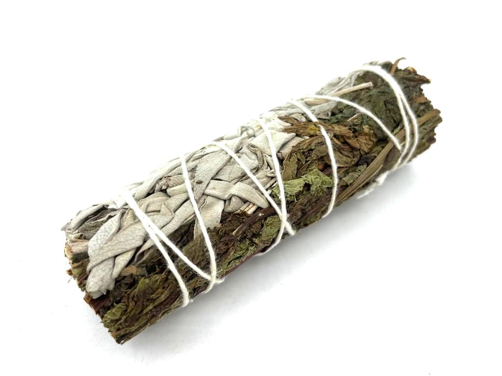 Smudge Stick – White Sage & Peppermint 10cm