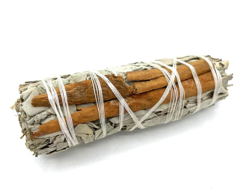 Smudge Stick – White Sage & Cinnamon 10cm